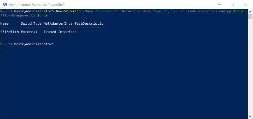 Mit Powershell SET Switch erstellen