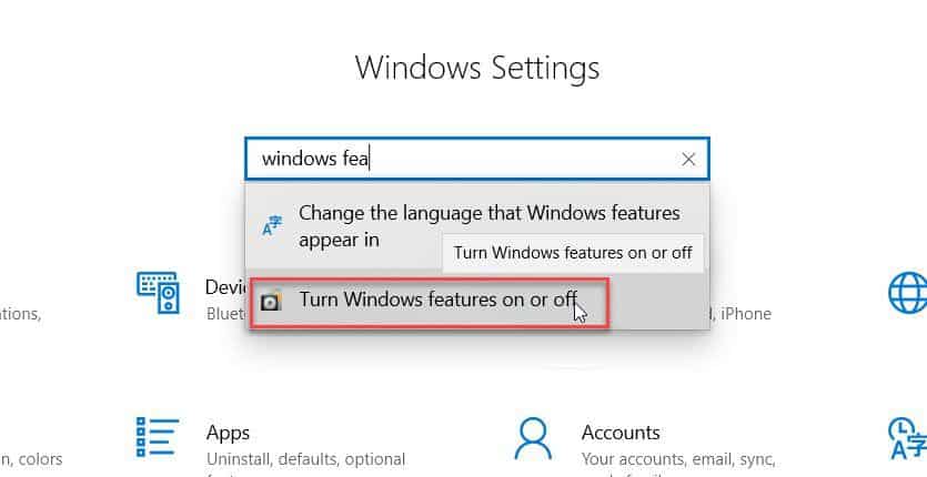 Windows 10 Sandbox Systemsteuerung Installation