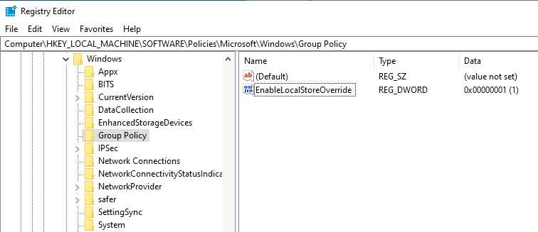 Lokale Templates in GPMC mit Registry Key forcieren